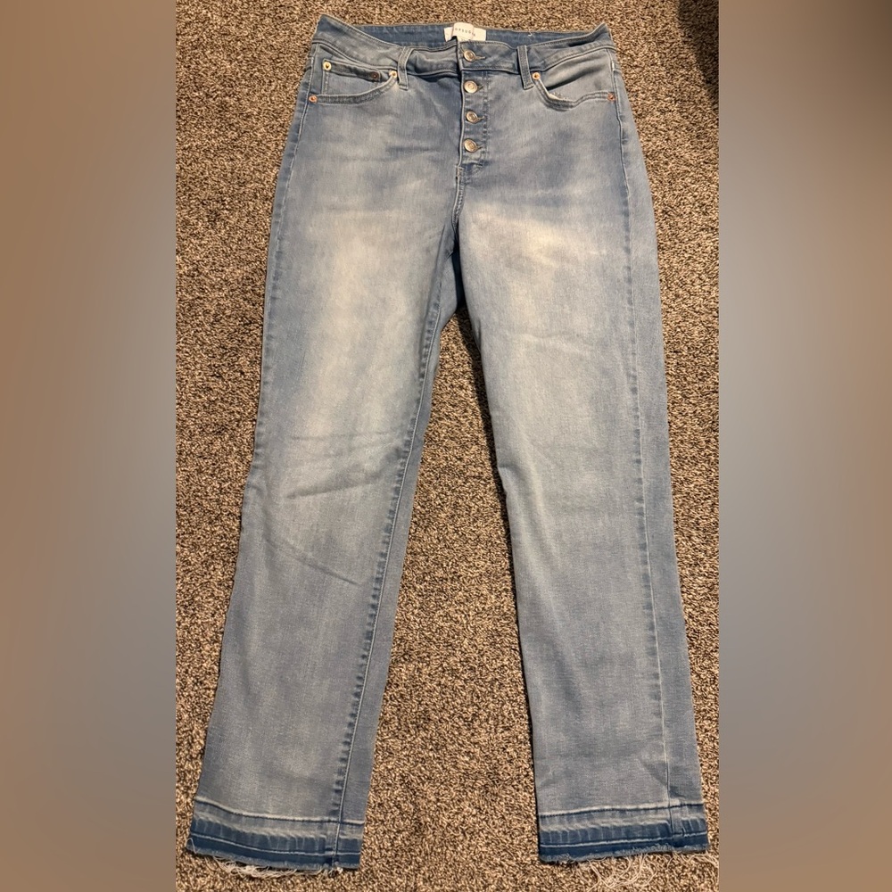 POPSUGAR Light Blue Straight Leg Jeans